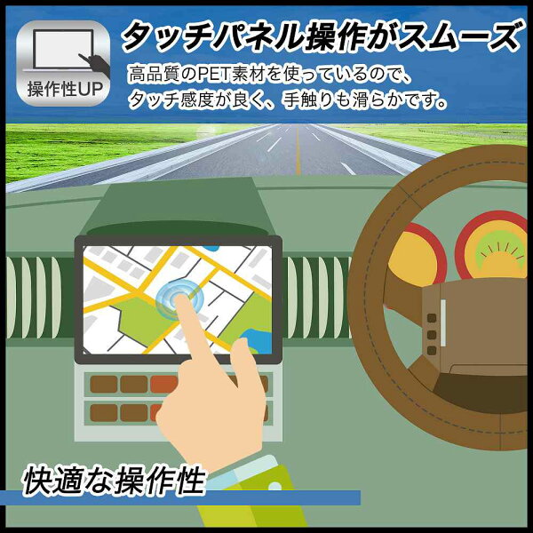 ダイアモンドヘッド OVER TIME OT-TN912N 9インチ ワンセグナビ 保護フィルム 【 曲面対応 光沢仕様 】 キズ修復