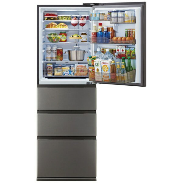 【エントリーで最大2万ポイント当たる｜2/25まで】 AQUA｜アクア 冷蔵庫 AQUA ブライトダークシルバー AQR-36R2(DS) [幅60cm /362L /4ドア /右開きタイプ /2025年]【無料延長保証＆無料基本設置料】