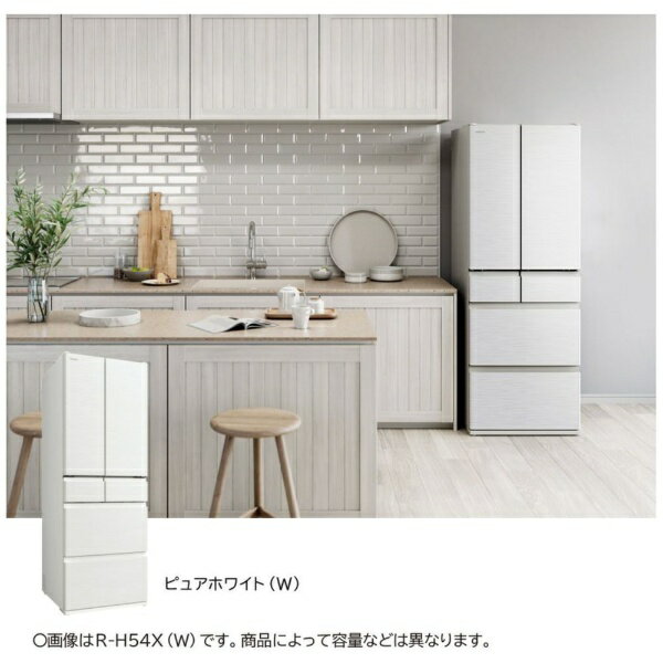 【エントリーで最大2万ポイント当たる｜2/25まで】 日立｜HITACHI 冷蔵庫 Hタイプ ピュアホワイト R-H54X-W [幅65cm /540L /6ドア /観音開きタイプ /2025年]【無料延長保証＆無料基本設置料】