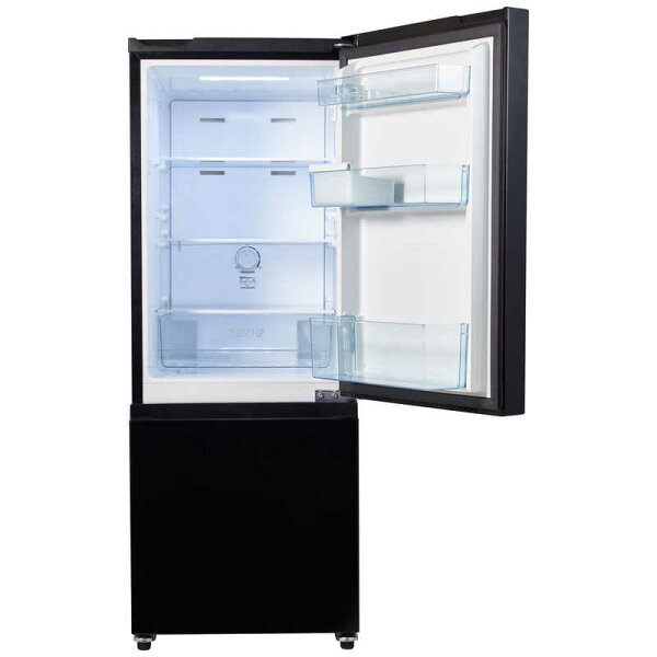 【標準設置無料】 ハイセンス 冷蔵庫 2ドア 右開き 162L HR-D16FB ブラック