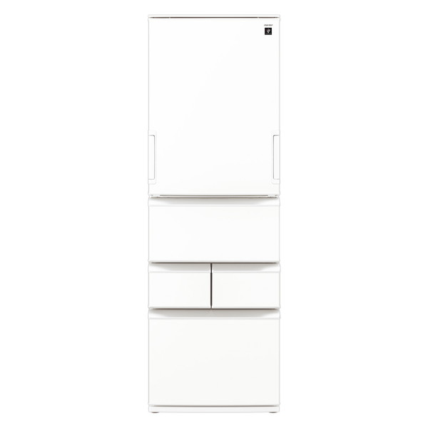 冷蔵庫 408L シャープ SHARP SJ-XW41P-W シルキーマットホワイト どっちもドア 左右フリー エクプラ特選